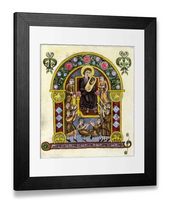 Framed Print : King David and his choir Framed Print : King David and his choir