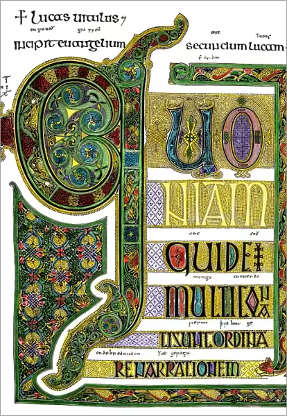 Lindisfarne Gospels page