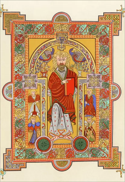 Book of Kells illustration of St. Matthew