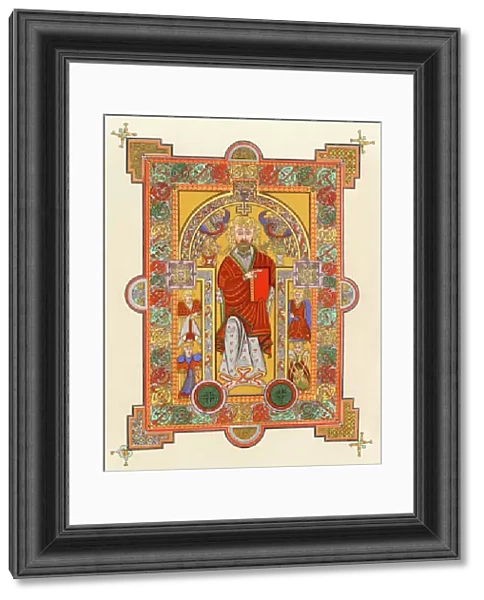 Book of Kells illustration of St. Matthew