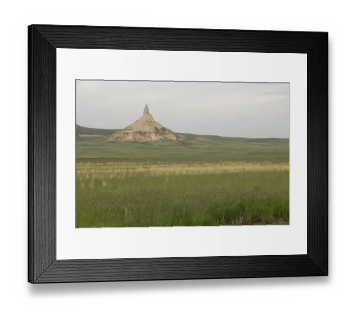 Framed Print : Chimney Rock, Nebraska