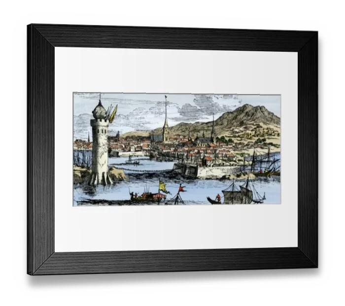 Framed Print : Havana as a Spanish colonial seaport Framed Print : Havana as a Spanish colonial seaport