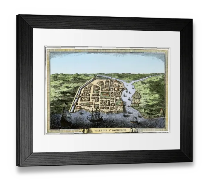 Framed Print : Santo Domingo, early 1700s Framed Print : Santo Domingo, early 1700s
