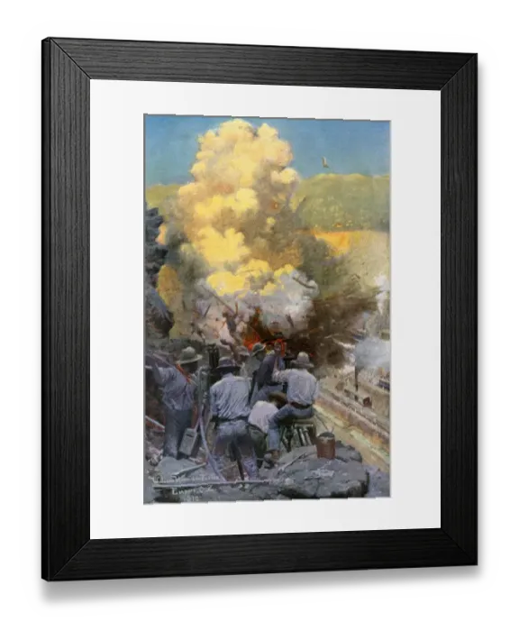 Framed Print : Excavating the Panama Canal Framed Print : Excavating the Panama Canal