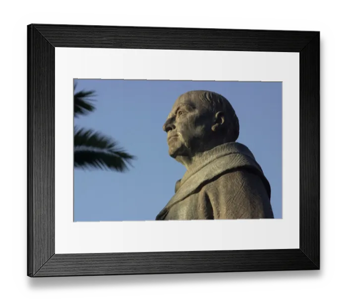 Framed Print : Father Junipero Serra statue in Mexico Framed Print : Father Junipero Serra statue in Mexico