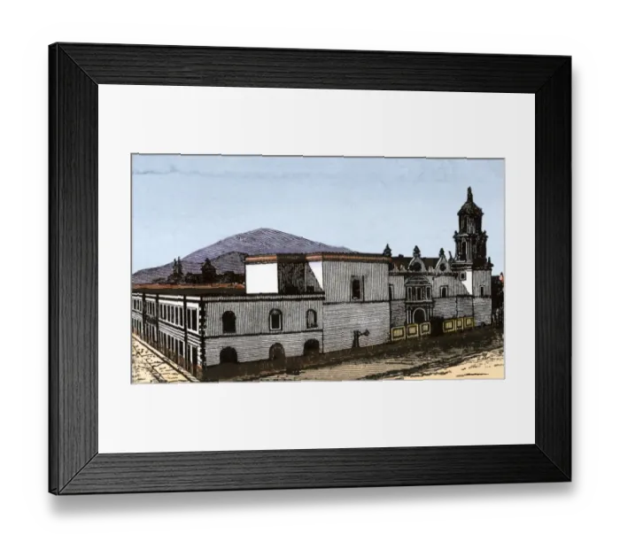Framed Print : Church in Mexico City founded by Cortes Framed Print : Church in Mexico City founded by Cortes