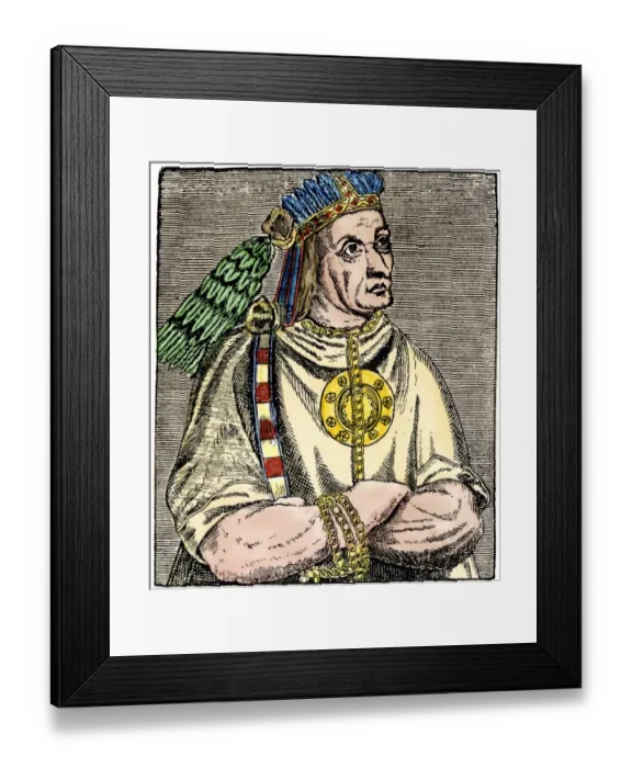 Framed Print : Atahualpa, last Inca king of Peru Framed Print : Atahualpa, last Inca king of Peru