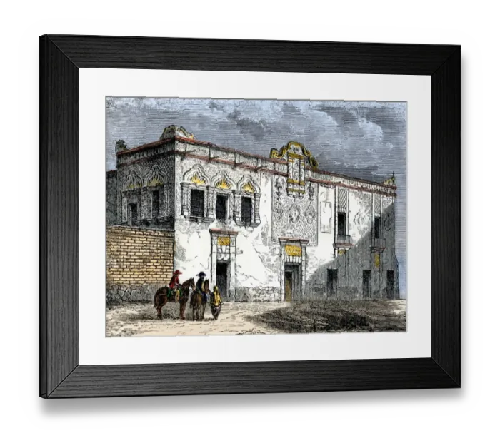 Framed Print : House of Hernando Cortes in Mexico City Framed Print : House of Hernando Cortes in Mexico City