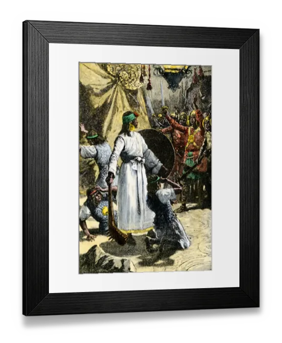 Framed Print : Inca king Huascar overthrown by Atahualpa Framed Print : Inca king Huascar overthrown by Atahualpa