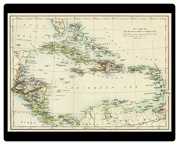 Caribbean islands, 1870s