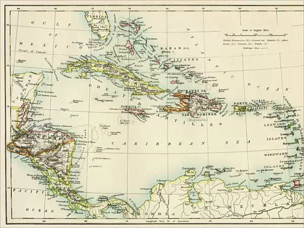 Caribbean islands, 1870s