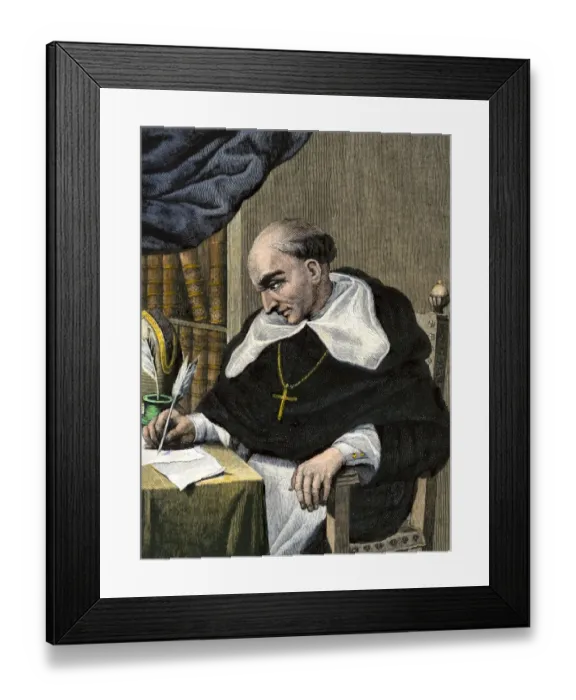 Framed Print : Bartolome de Las Casas, Spanish missionary and New World historian Framed Print : Bartolome de Las Casas, Spanish missionary and New World historian