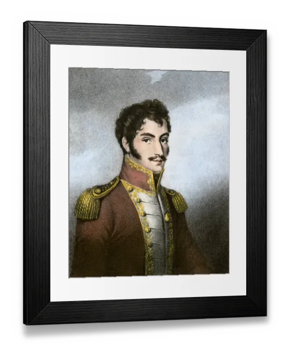 Framed Print : Simon Bolivar, El Libertador