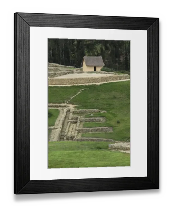 Framed Print : Inca dwelling replica at Ingapirca, Ecuador Framed Print : Inca dwelling replica at Ingapirca, Ecuador