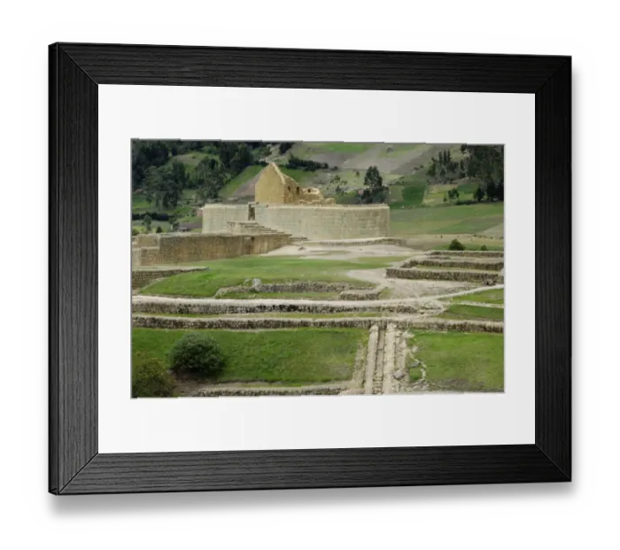 Framed Print : Ruins of Inca city and Temple of the Sun at Ingapirca in the Andes Mountains Framed Print : Ruins of Inca city and Temple of the Sun at Ingapirca in the Andes Mountains