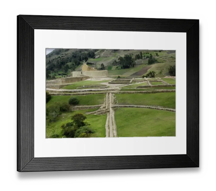 Framed Print : Ruins of Inca city and Temple of the Sun at Ingapirca in the Andes Mountains Framed Print : Ruins of Inca city and Temple of the Sun at Ingapirca in the Andes Mountains