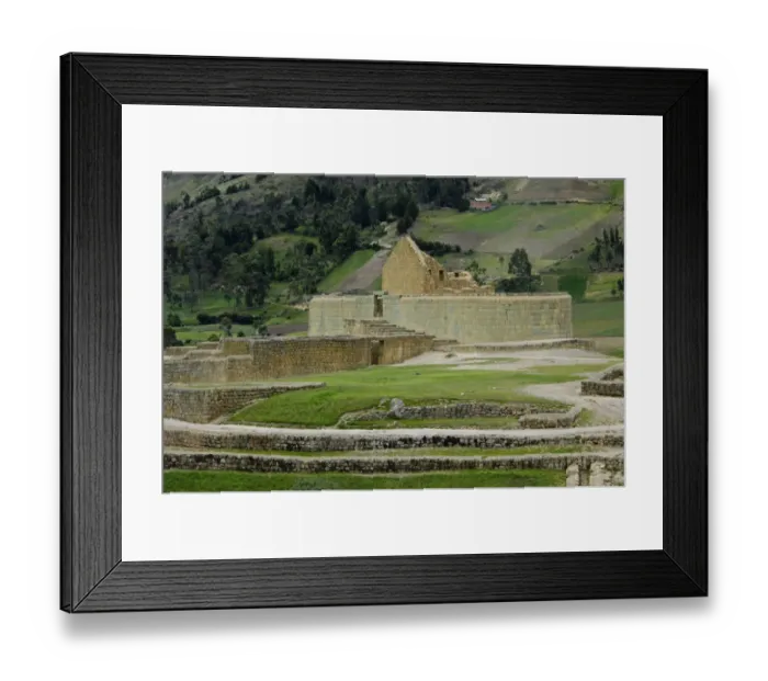 Framed Print : Ruins of Inca city and Temple of the Sun at Ingapirca in the Andes Mountains Framed Print : Ruins of Inca city and Temple of the Sun at Ingapirca in the Andes Mountains