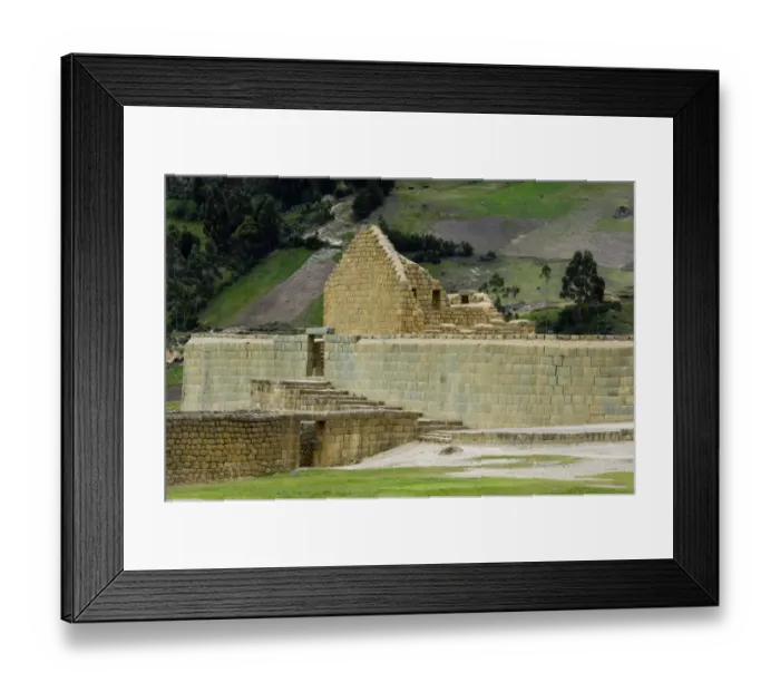 Framed Print : Ruins of Inca city and Temple of the Sun at Ingapirca in the Andes Mountains Framed Print : Ruins of Inca city and Temple of the Sun at Ingapirca in the Andes Mountains