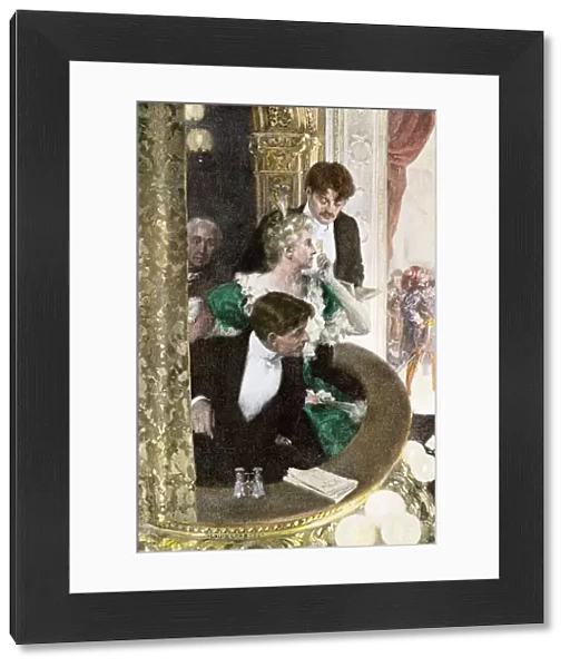 Wealthy opera-goers, 1900