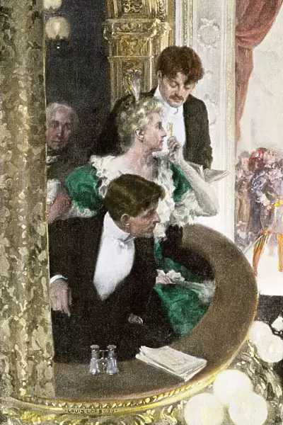 Wealthy opera-goers, 1900
