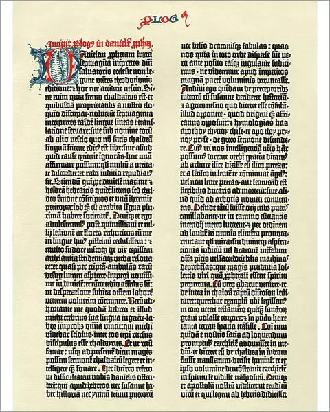 Gutenberg Bible page