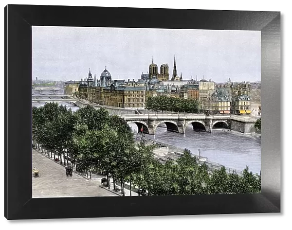 River Seine in Paris, 1890s