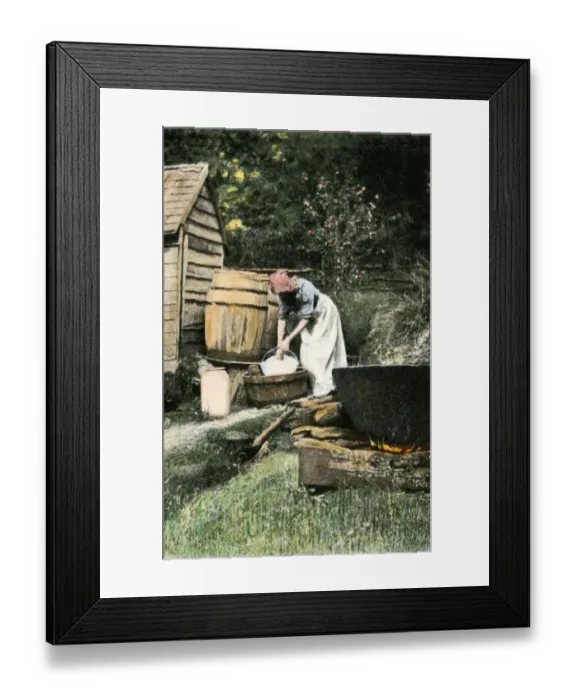 Framed Print : Making soap Framed Print : Making soap