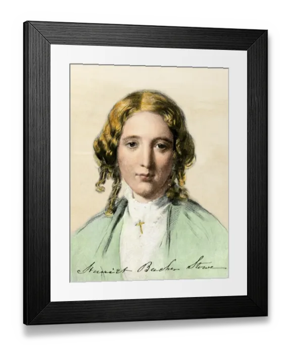 Framed Print : Harriet Beecher Stowe