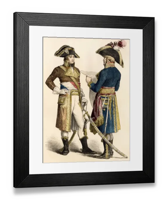 Framed Print : French generals, 1799-1800 Framed Print : French generals, 1799-1800