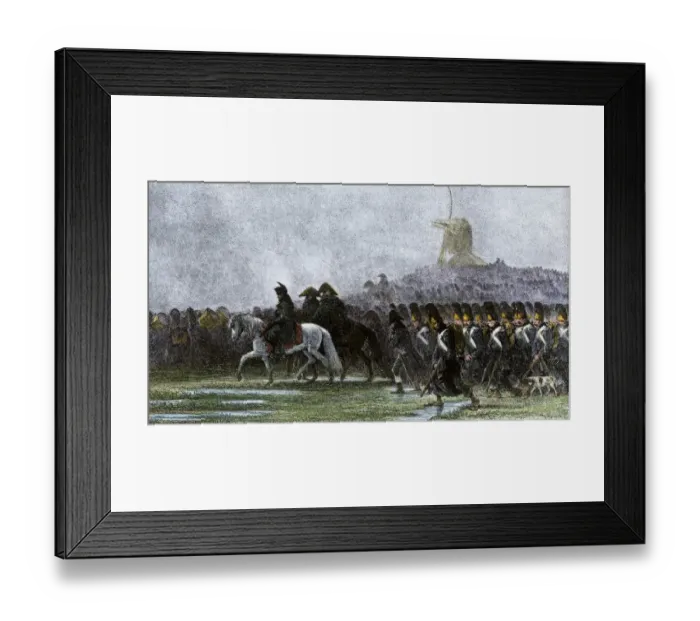 Framed Print : Napoleon invading Poland, 1806 Framed Print : Napoleon invading Poland, 1806