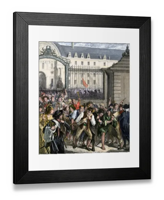 Framed Print : Weapons taken from the Hotel des Invalides, French Revolution Framed Print : Weapons taken from the Hotel des Invalides, French Revolution