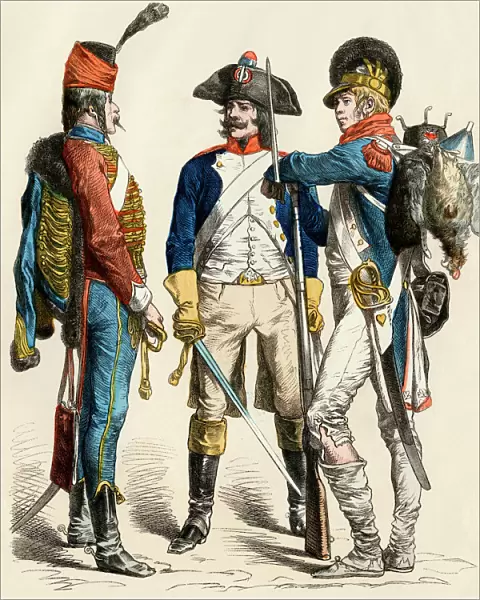 French soldiers uniforms, 1790s
