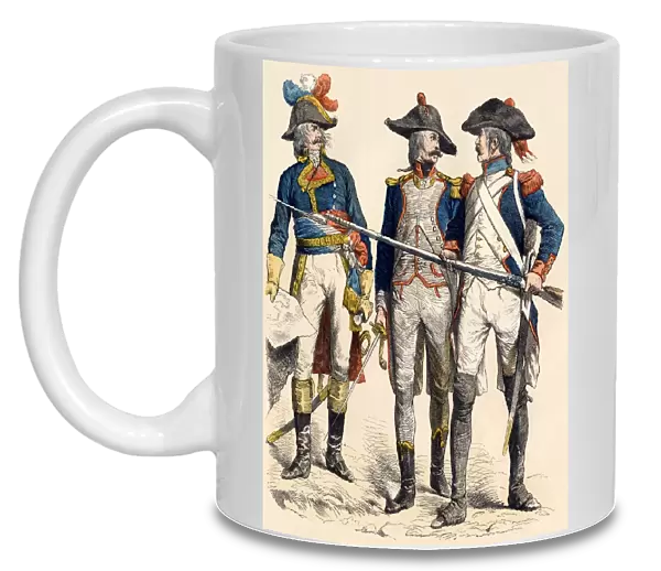 French military uniforms, 1795