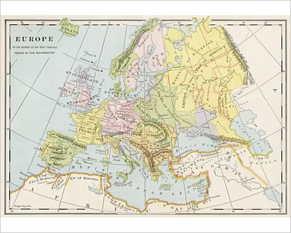 Europe in the mid-1500s