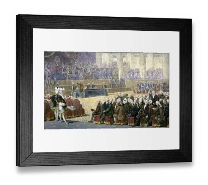 Framed Print : Opening of the Estates-General in Versailles Palace at the outset of the French Framed Print : Opening of the Estates-General in Versailles Palace at the outset of the French
