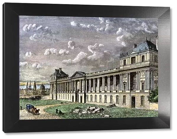 The Louvre in Paris, 1800s