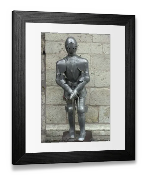 Framed Print : Medieval armor in France Framed Print : Medieval armor in France