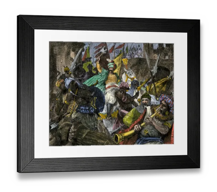 Framed Print : Victorious Turks entering Constantinople Framed Print : Victorious Turks entering Constantinople