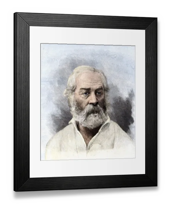 Framed Print : Walt Whitman during the Civil War in Washington DC Framed Print : Walt Whitman during the Civil War in Washington DC
