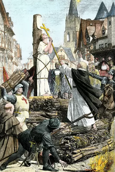 Joan of Arc burned at the stake, 1431