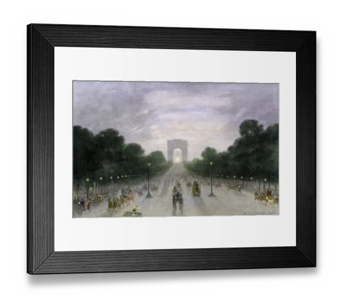 Framed Print : Arc de Triomphe, Paris, 1890s