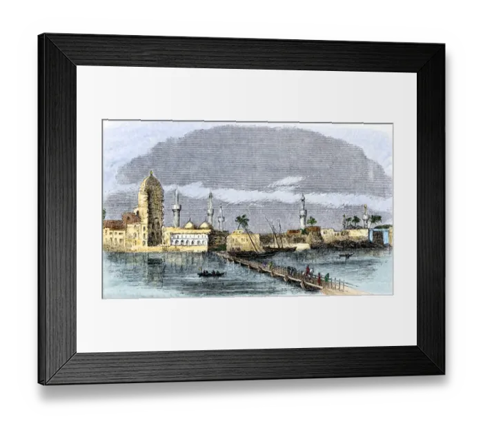 Framed Print : Bridge over the Tigris River at Baghdad Framed Print : Bridge over the Tigris River at Baghdad