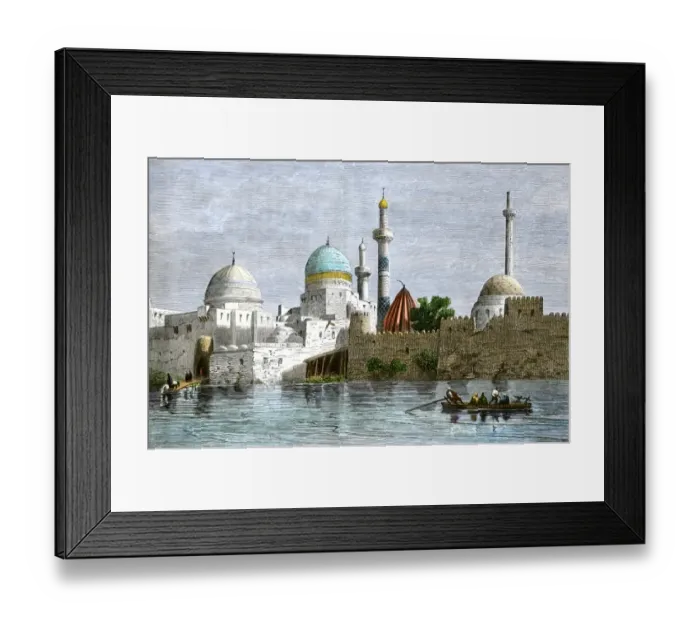 Framed Print : View of Mosul, Iraq, from the Tigris River Framed Print : View of Mosul, Iraq, from the Tigris River