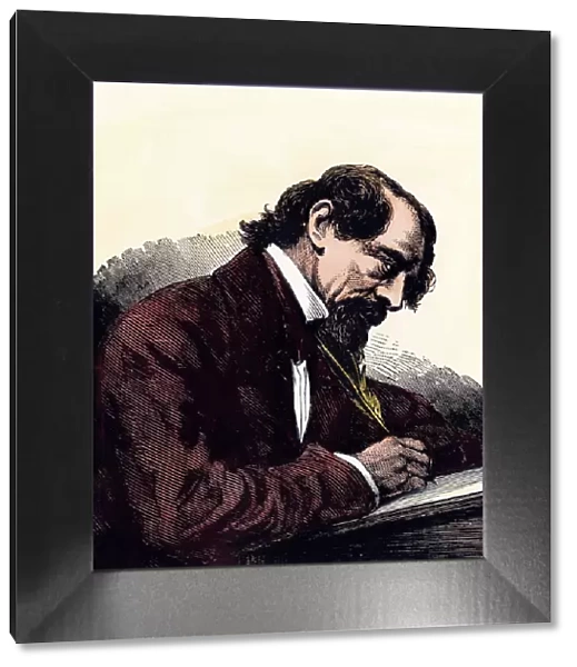 Charles Dickens writing