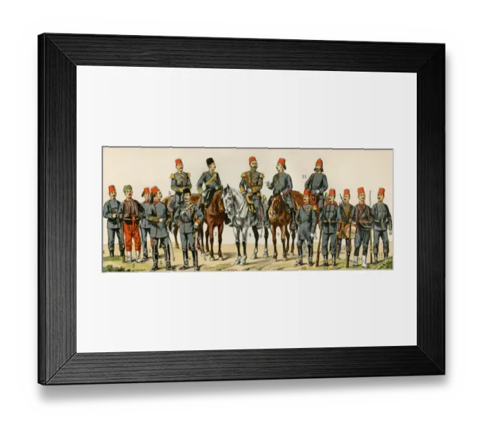 Framed Print : Ottoman Turk military officers, 1900 Framed Print : Ottoman Turk military officers, 1900