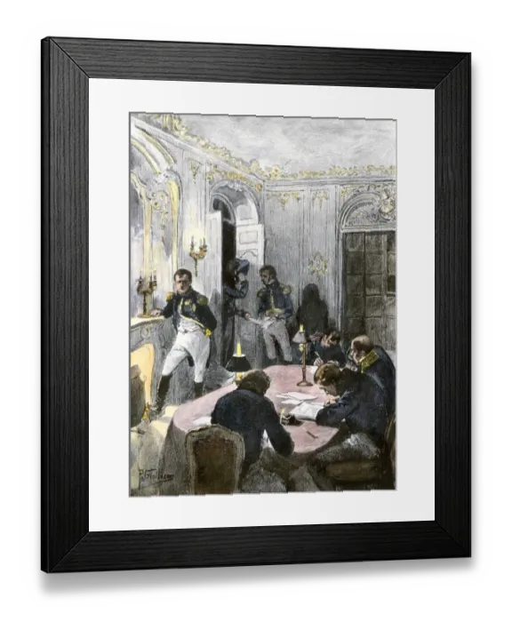 Framed Print : Napoleon dictating to his secretaries Framed Print : Napoleon dictating to his secretaries