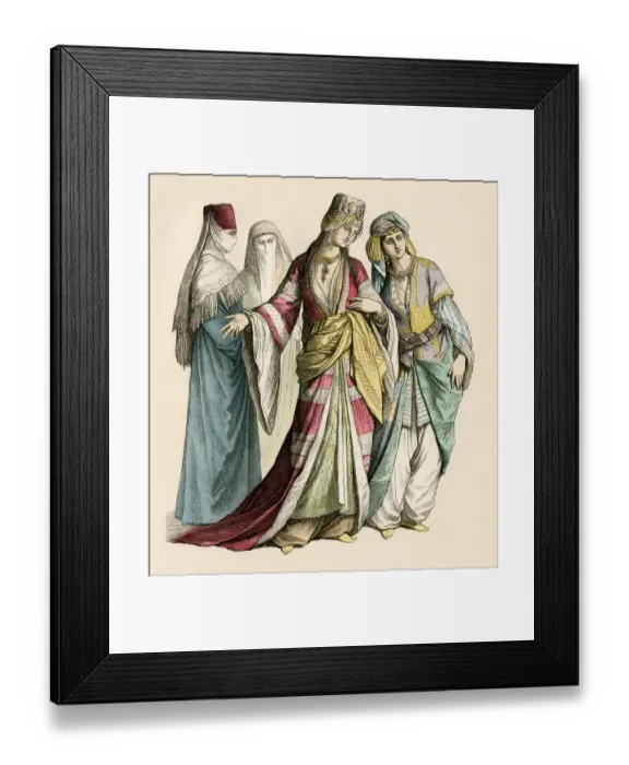 Framed Print : Turkish women in the royal household Framed Print : Turkish women in the royal household