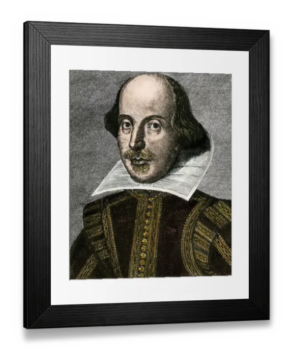 Framed Print : William Shakespeare Framed Print : William Shakespeare