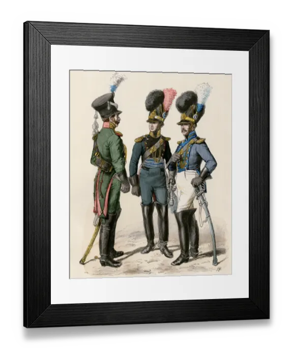 Framed Print : French police officers, early 1800s Framed Print : French police officers, early 1800s