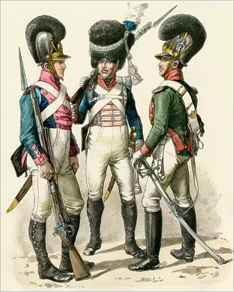 French uniforms during the Napoleonic Wars